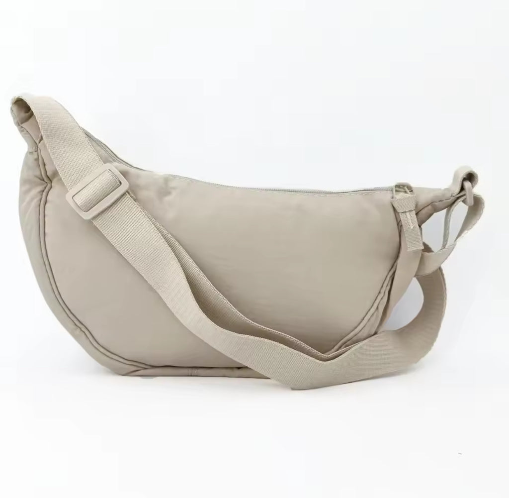 Casual Hobo Crossbody Bag Half Moon
