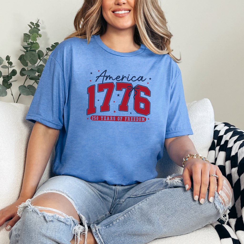 1776 Heather Navy Tee