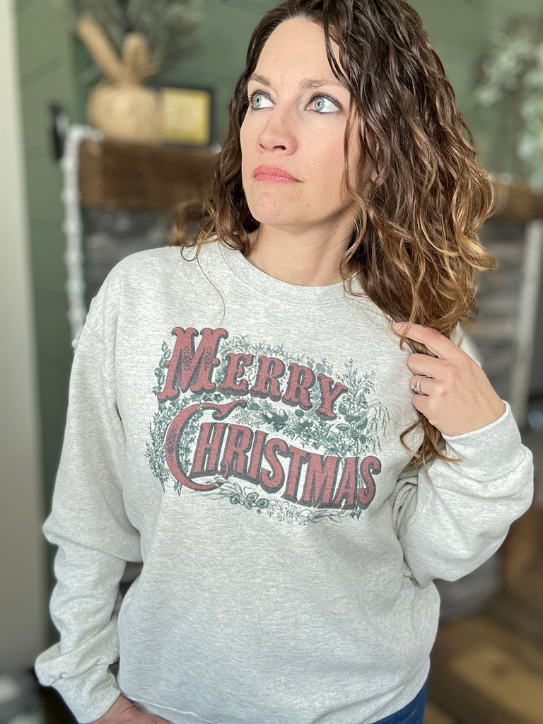 Vintage Merry Christmas Sweatshirt