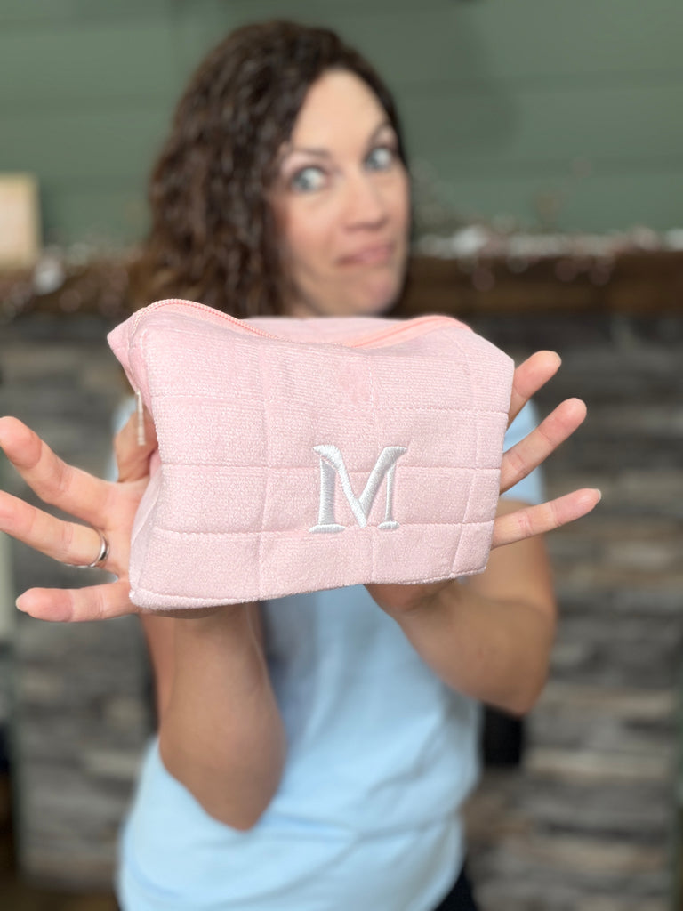 Custom Zipper Plush Makeup Bag