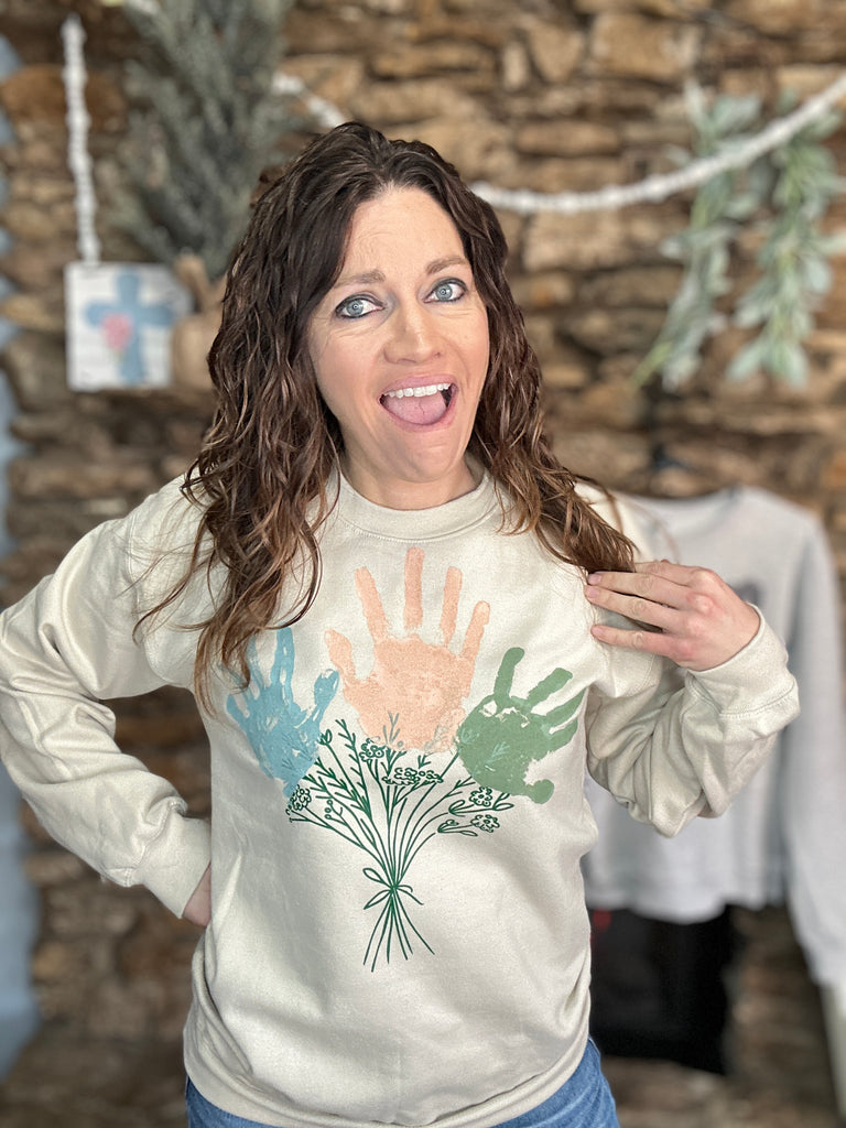 DIY Paint Bouquet Sweatshirt Bundle