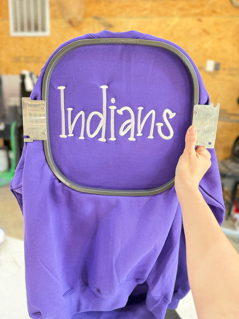 Indians Embroidered Crewneck Sweatshirt