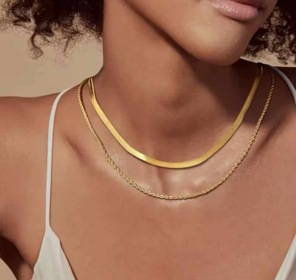 Gold Layered Woman's Necklace
