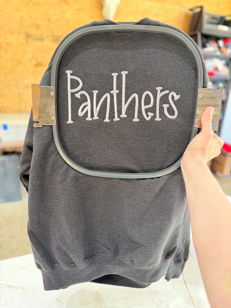 Panthers Embroidered Crewneck Sweatshirt