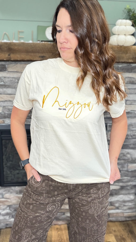 Mizzou Embroidered Tee