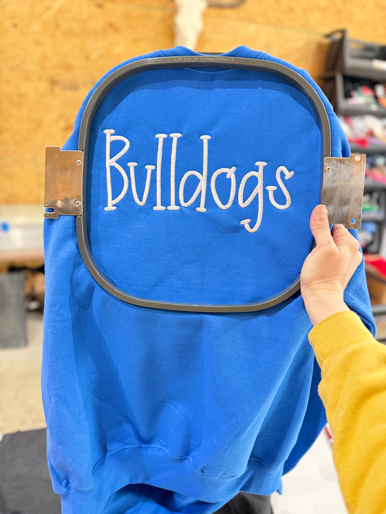 Royal Bulldogs Embroidered Crewneck Sweatshirt