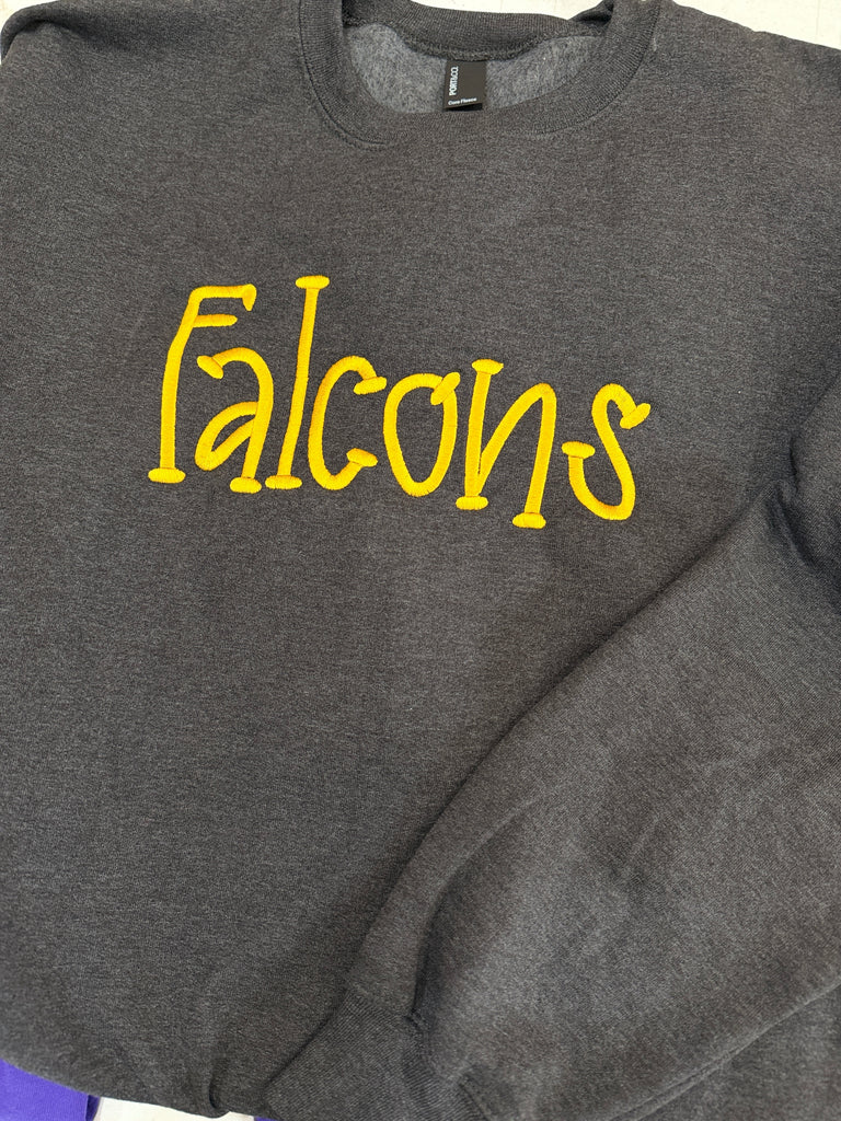 Falcons Embroidered Crewneck Sweatshirt
