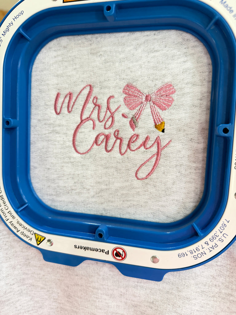 Custom Teacher Embroidered Tee