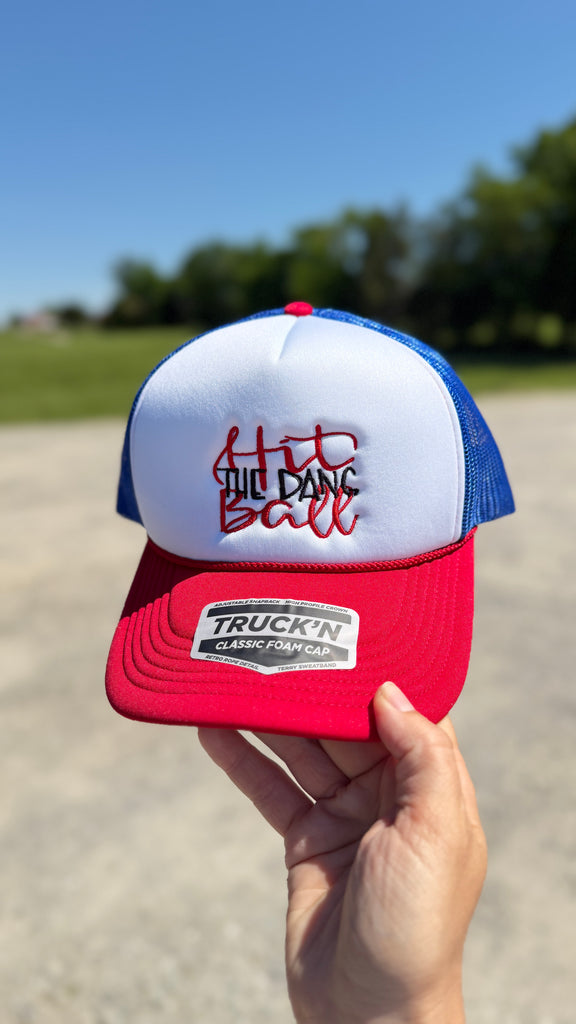 Hit the Dang Ball Foam Trucker Hat