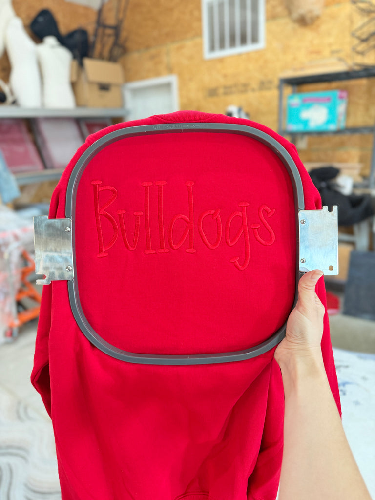 Bulldogs Embroidered Crewneck Sweatshirt