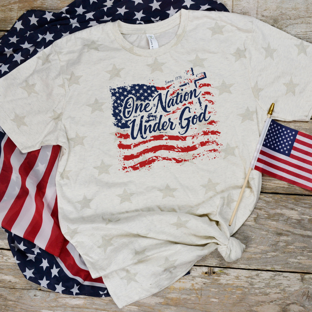 One Nation Under God Patriotic Tee
