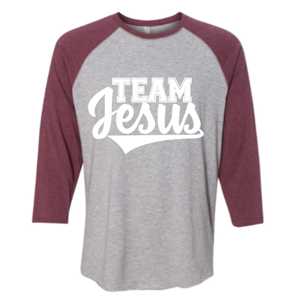 Team Jesus 3/4 Length Jersey Shirt