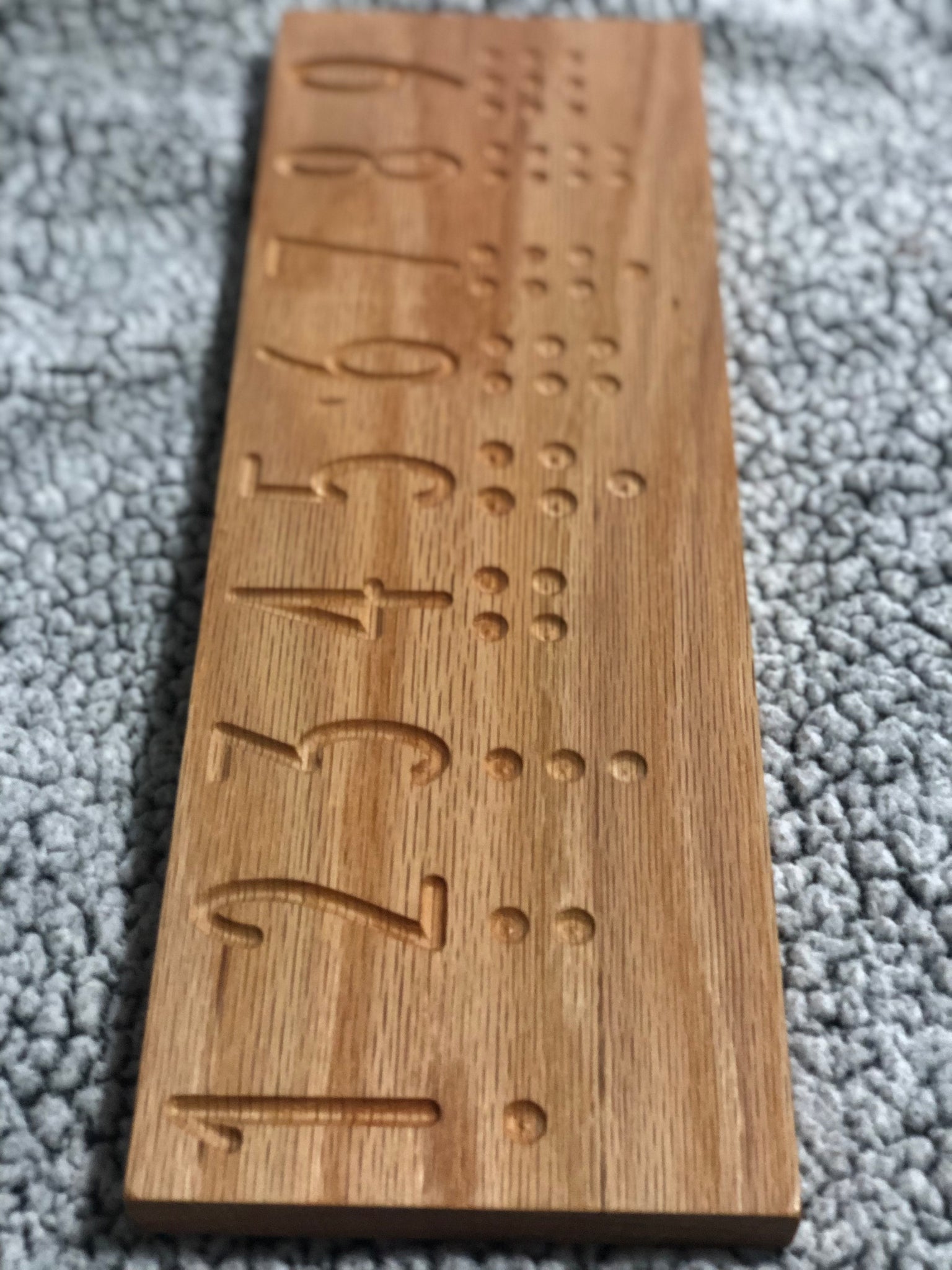 ABC and 123 Toddler Wooden Trace Board Woodsmore Decor