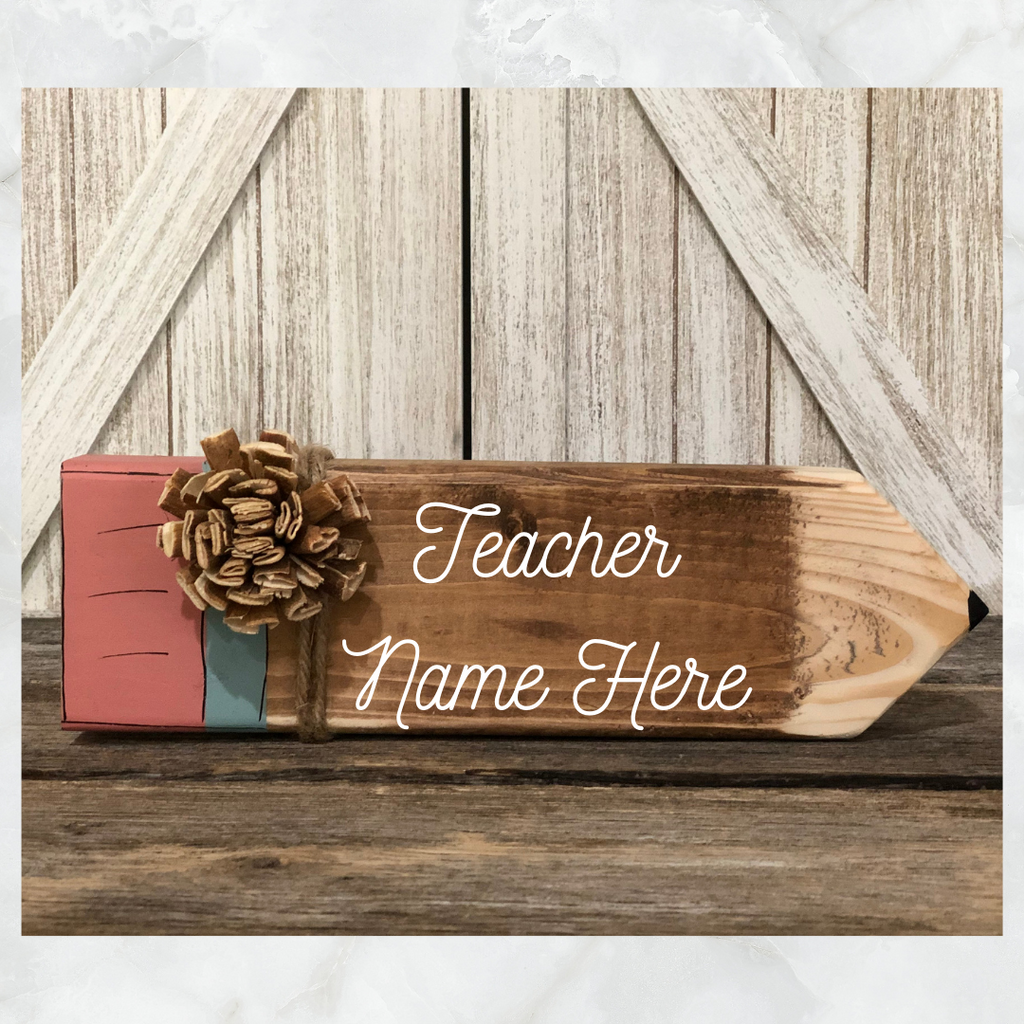 Personalized Wooden Block Pencil