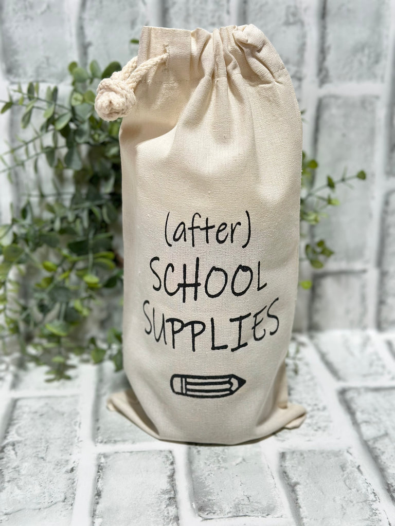 Teacher Appreciation Summer Break School Supplies Bag