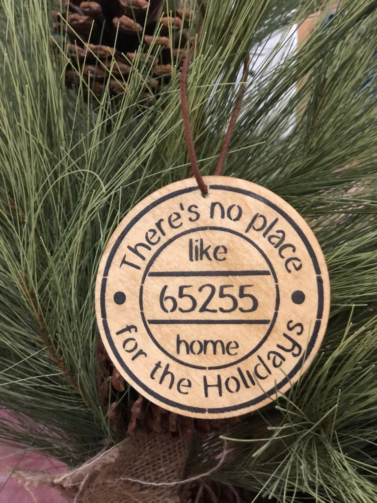 Zip Code Home for the Holidays Ornament